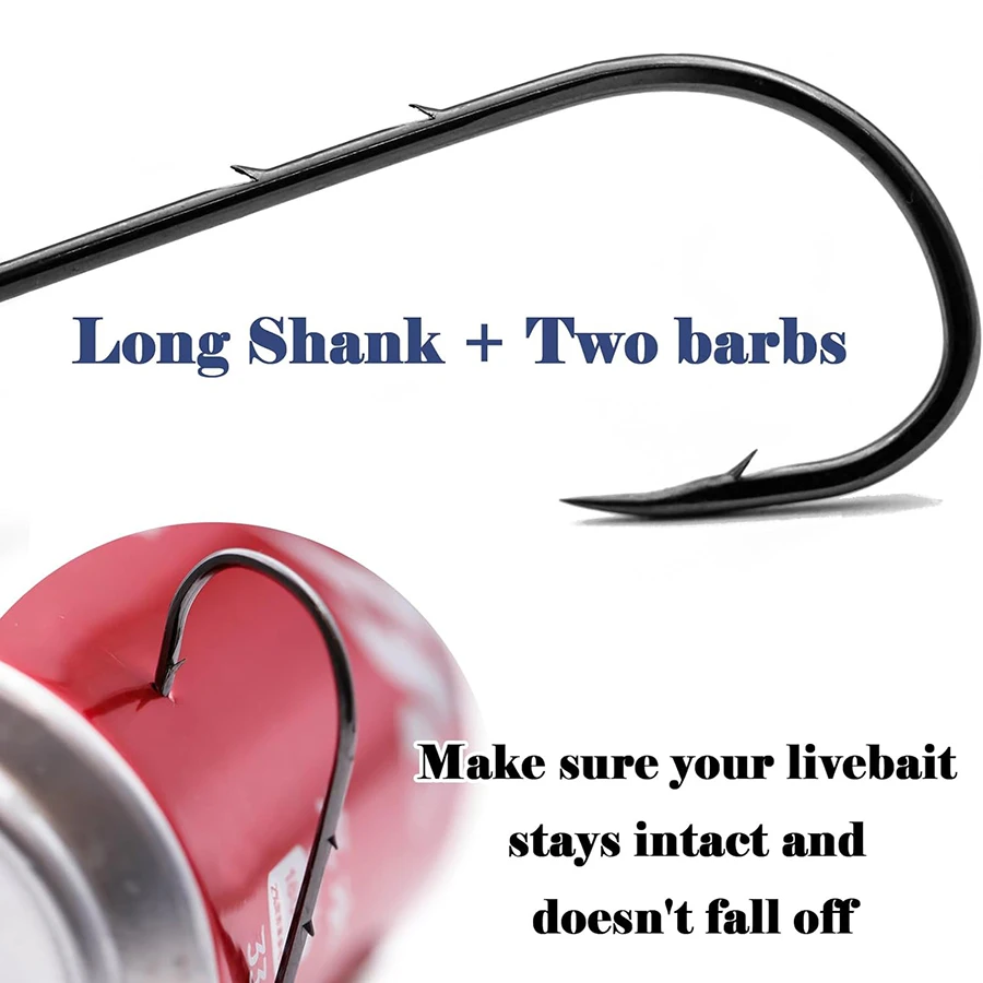 خطاف طعوم من الفولاذ عالي الكر - مراجعة Fishing Hook Offset وسعره