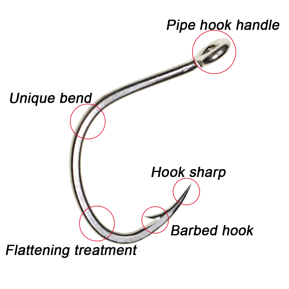 ICERIO 10 قطع، خطافات صيد السم - مراجعة Fishing Hook Assortment وسعره